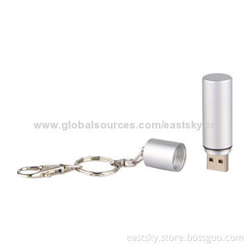 Promotional Metal USB Flash Drive, Made of Stainless Metal, with 64MB to 32GB Memory Capacity